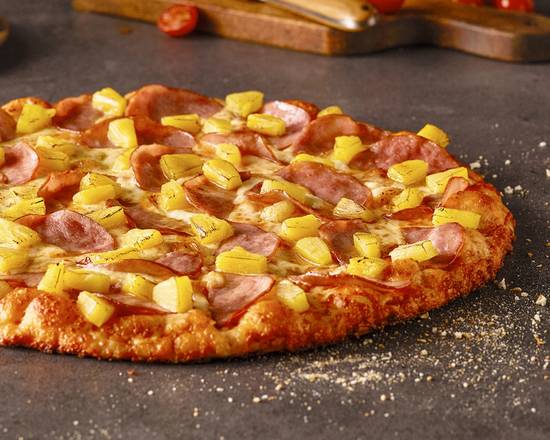 Order Large Hawaiian Pizza food online from Round Table Pizza store, Apple Valley on bringmethat.com