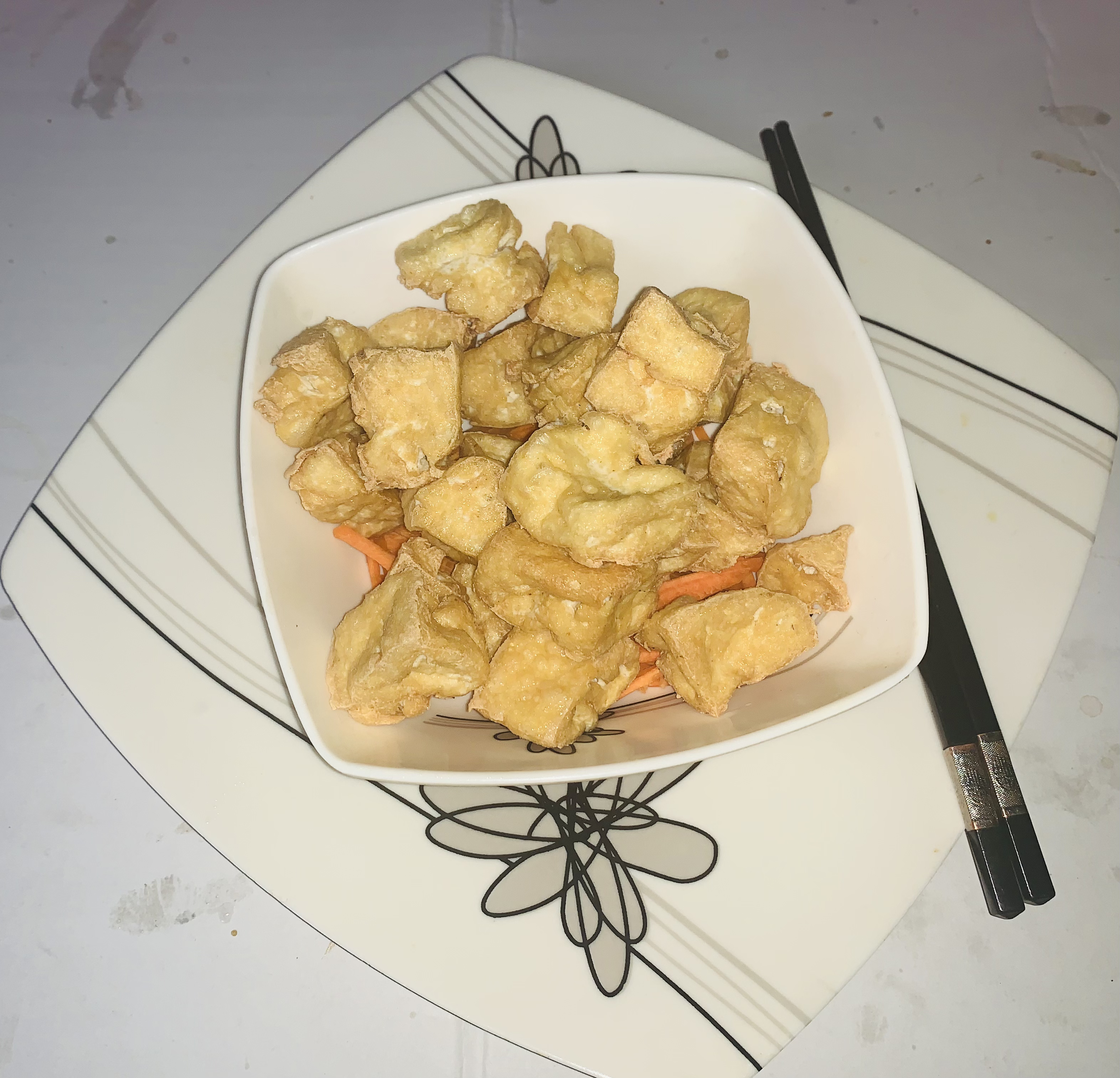 Order A2. Age Tofu 炸豆腐 food online from Hai Sun Chinese Restrnt store, Brooklyn on bringmethat.com
