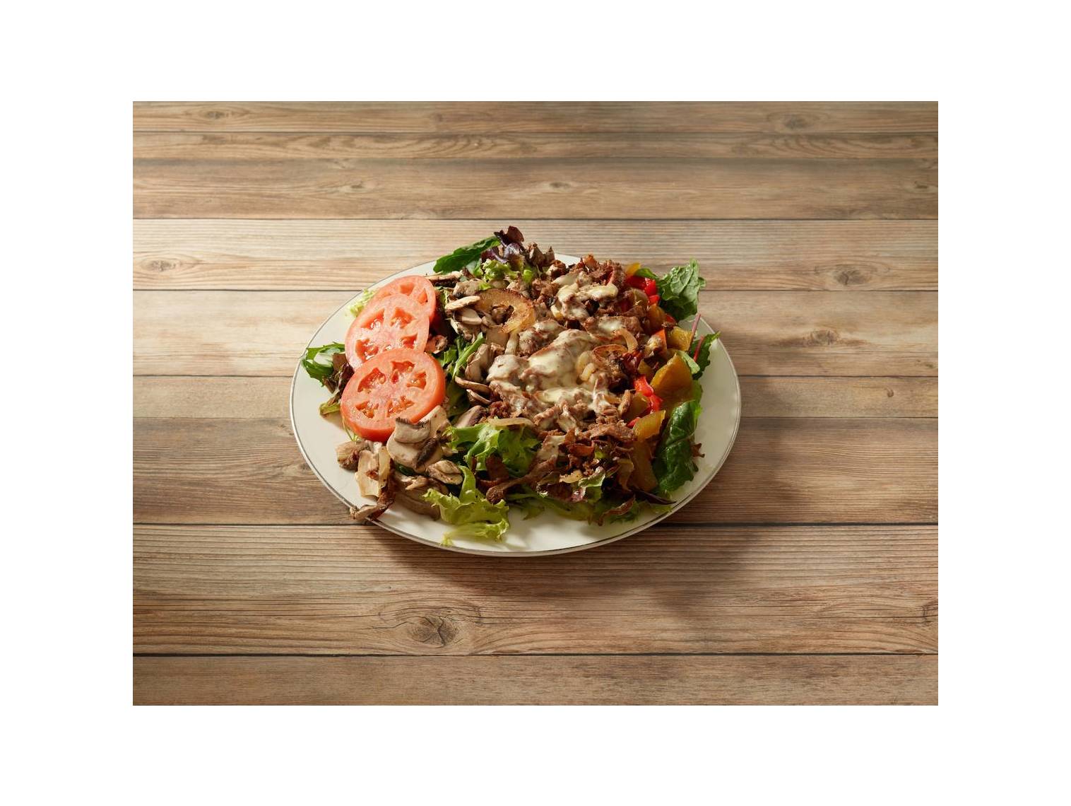 Order Philly Salad food online from The Cheese Steak Shop store, Pinole on bringmethat.com