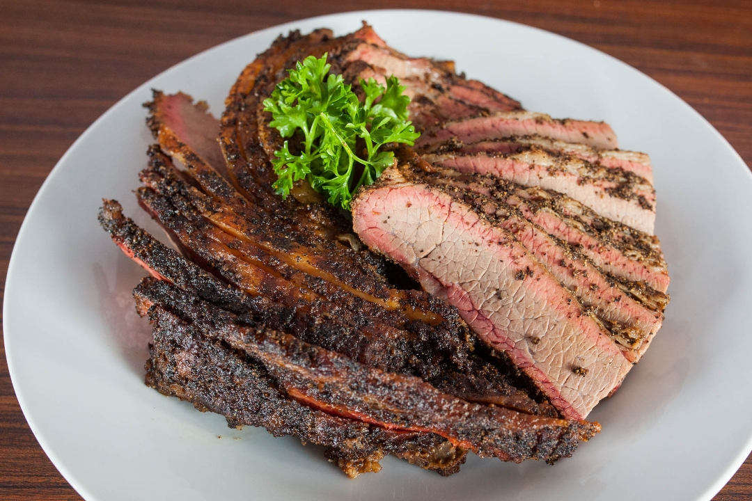 Order Angus Beef Brisket - 1/4 lb food online from Smoking Pig BBQ store, Fremont on bringmethat.com