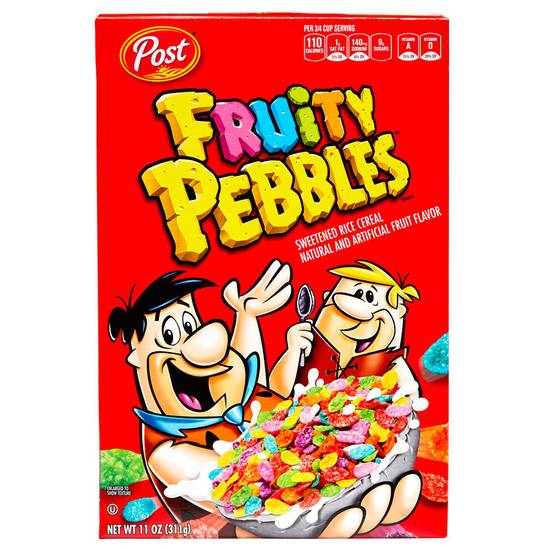 Order Post Fruity Pebbles Cereal 11oz food online from Everyday Needs by Gopuff store, Stamford on bringmethat.com