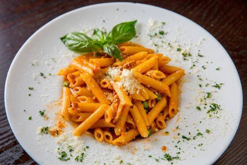 Order Penne Alla Basil - Pasta food online from Basil Brick Oven Pizza store, Astoria on bringmethat.com