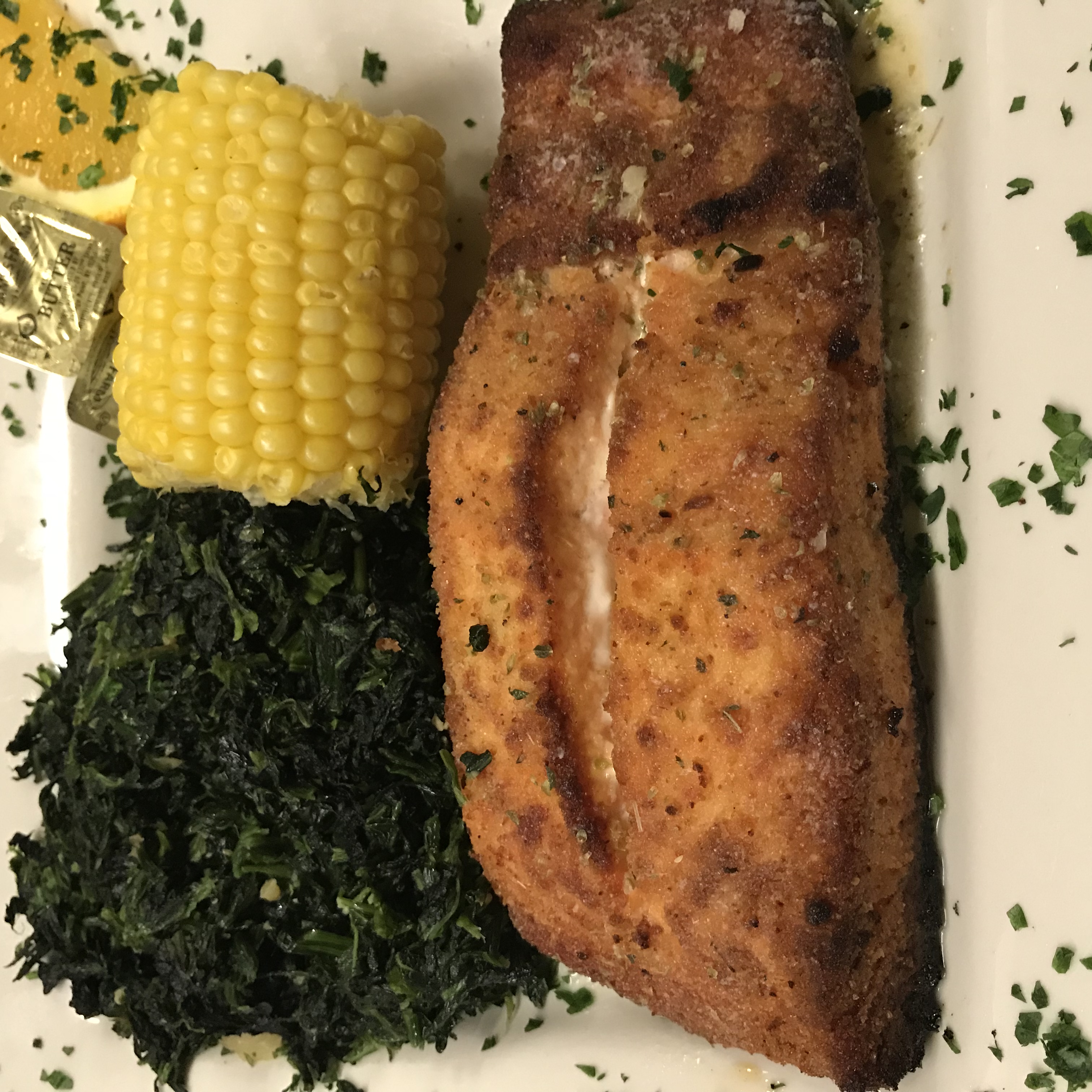 Order Golden Crusted Salmon food online from Gourmet Grill store, Brooklyn on bringmethat.com