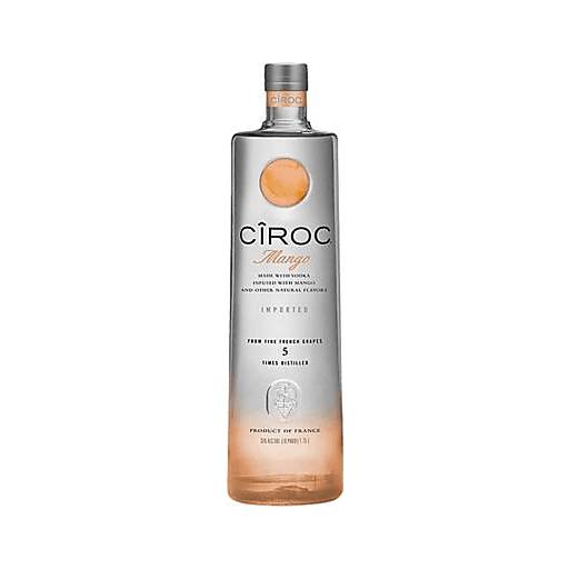 Order Ciroc Mango Flavored Vodka 1.75L (1.75 LTR) 115552 food online from Bevmo! store, Fairfield on bringmethat.com