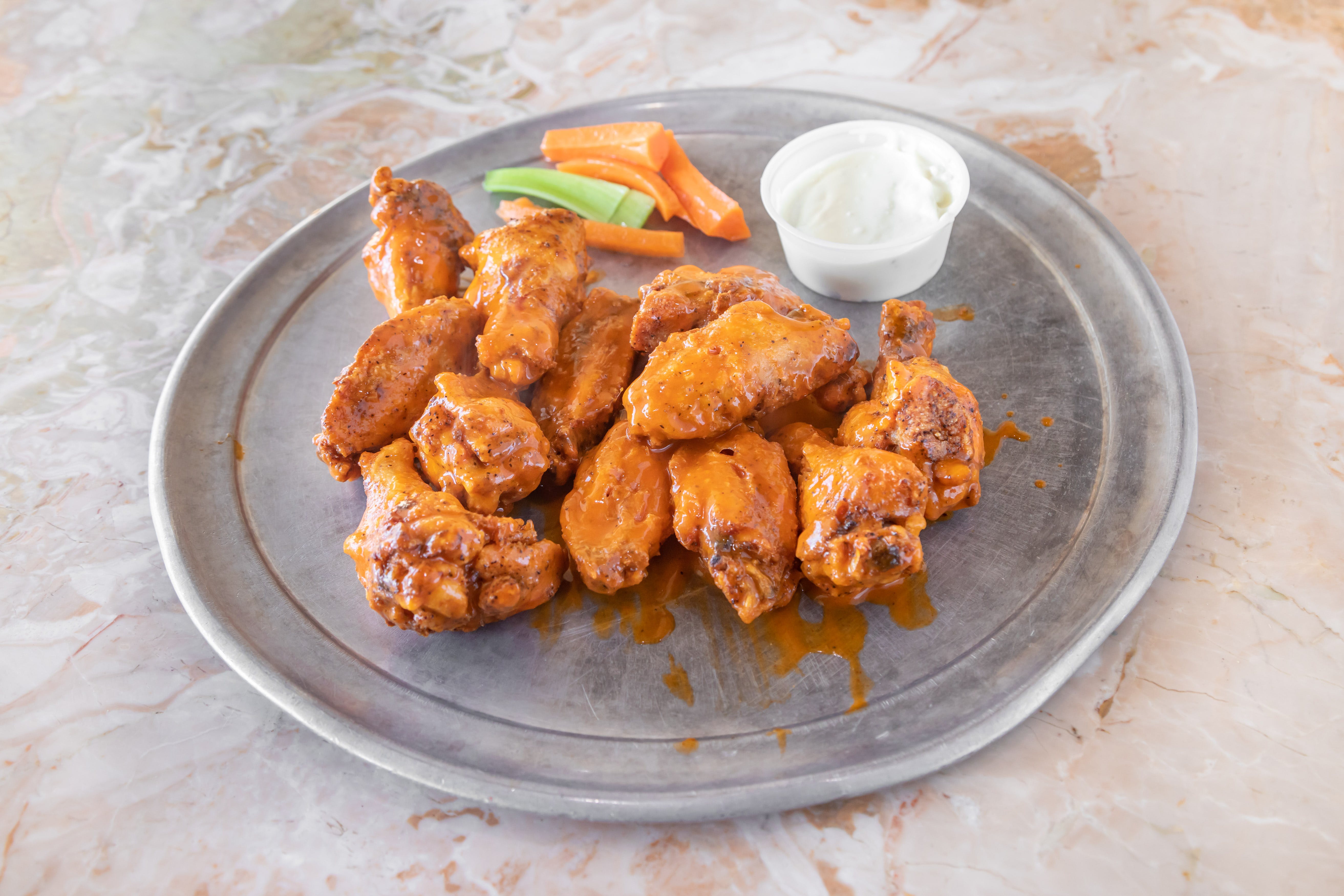 Order Chicken Wings - 6 Pieces food online from Luna Pizza store, Simsbury on bringmethat.com