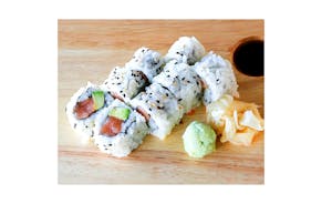 Order 7. Salmon Avocado Roll food online from Ninja Cafe store, High Point on bringmethat.com