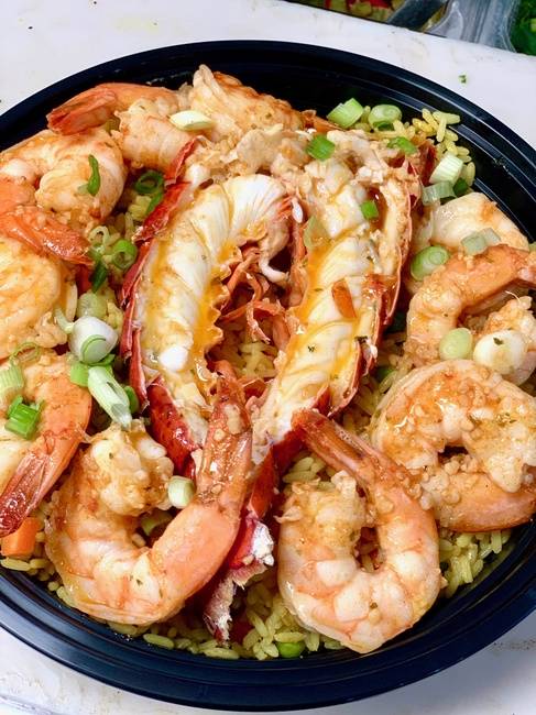Order *Lobster Tail & Shrimp Bowl food online from Bailey Seafood store, Buffalo on bringmethat.com