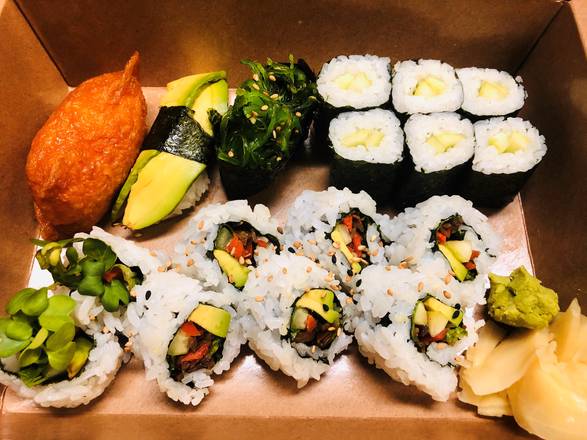 Order Vegan sushi set food online from Izakaya Kichinto Restaurant store, Portland on bringmethat.com