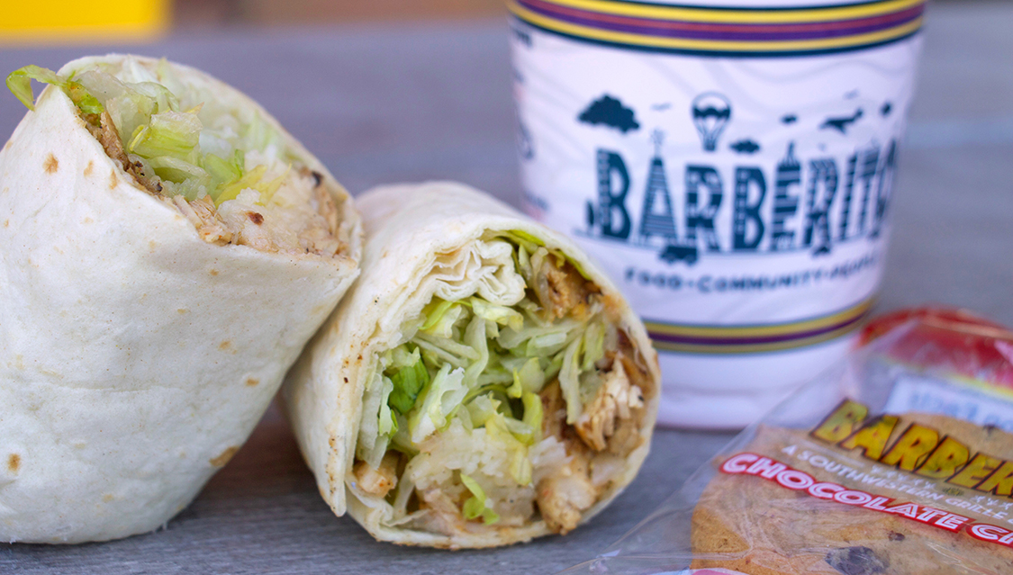 Order Lil' Barbs Burrito food online from Barberitos store, Greenville on bringmethat.com
