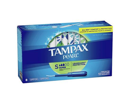 Order Tampax Pearl Plastic 8 Count food online from Chevron Extramile store, Stockton on bringmethat.com