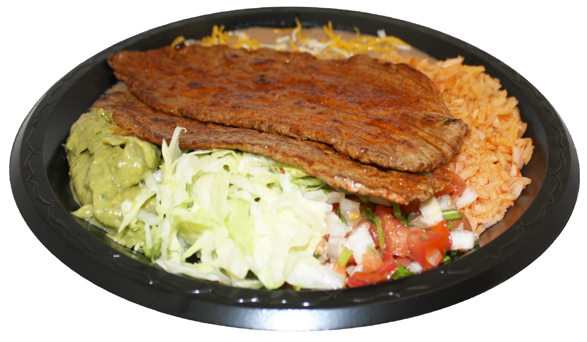 Order 12. Carne Asada Combination Plate food online from Mi Rico Burrito store, Midvale on bringmethat.com