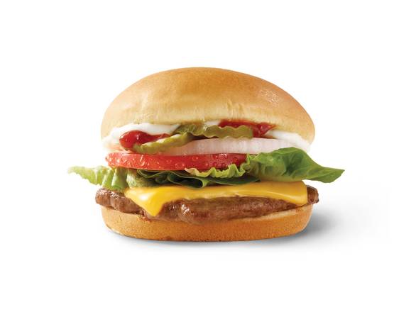 Order Jr. Cheeseburger Deluxe food online from Wendy store, Plain City on bringmethat.com