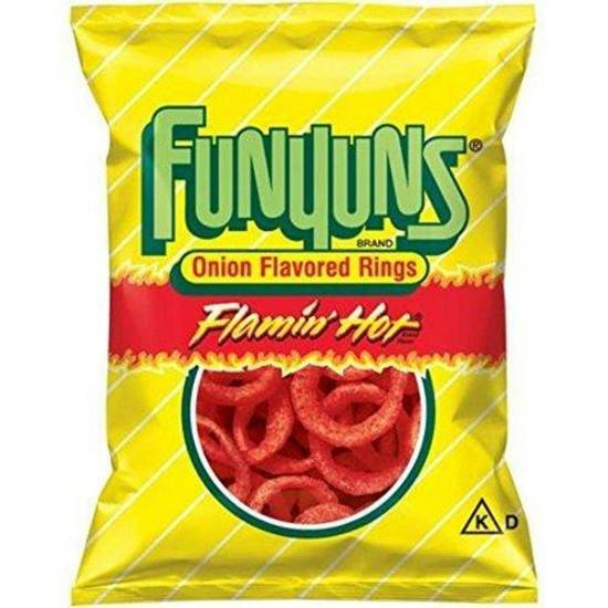 Order Funyuns Flamin' Hot Small Bag food online from IV Deli Mart store, Goleta on bringmethat.com