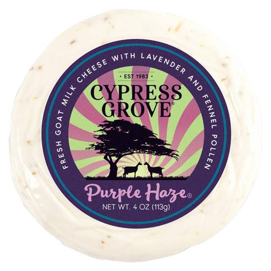Order Cypress Grove Purple Haze Cheese 4oz food online from Everyday Needs by Gopuff store, San Luis Obispo on bringmethat.com