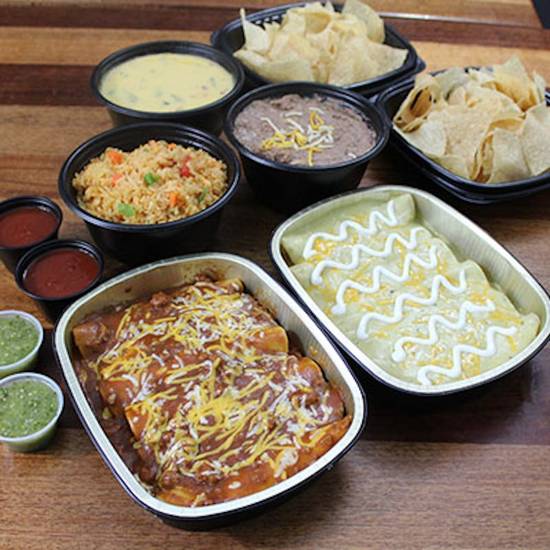 Order Family Enchiladas (Serves 4-6) food online from Abuelo's store, Myrtle Beach on bringmethat.com