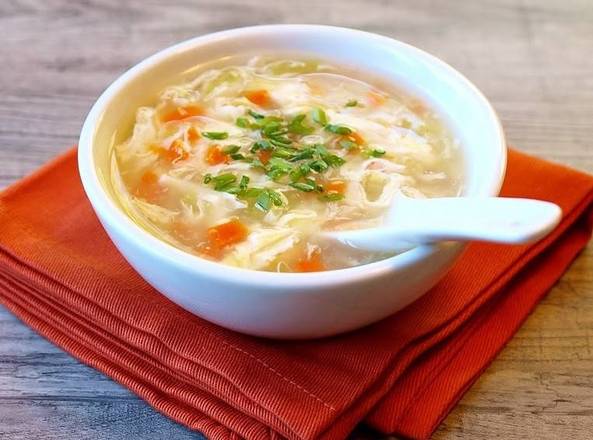Order Egg Drop Soup food online from Shoots Chinese Restaurant store, Provo on bringmethat.com
