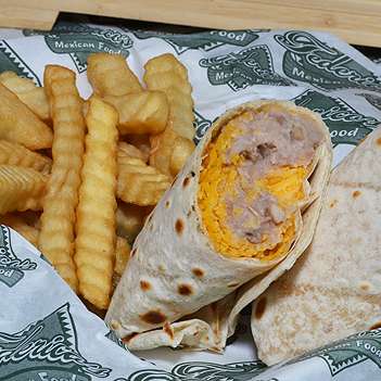 Order Jr. Bean and Cheese Burrito food online from Federicos Mexican Food store, Glendale on bringmethat.com