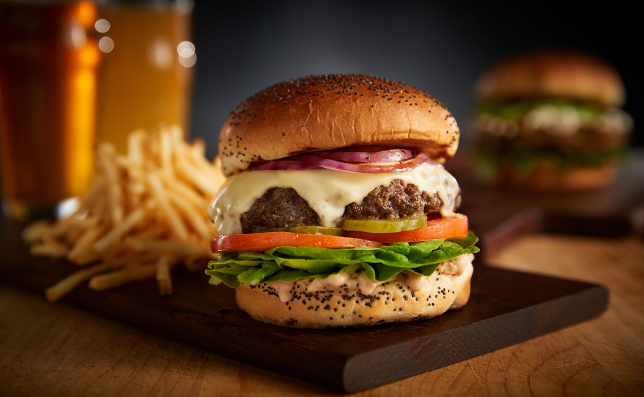 Order Eureka! American Cheeseburger food online from Eureka! store, Las Vegas on bringmethat.com