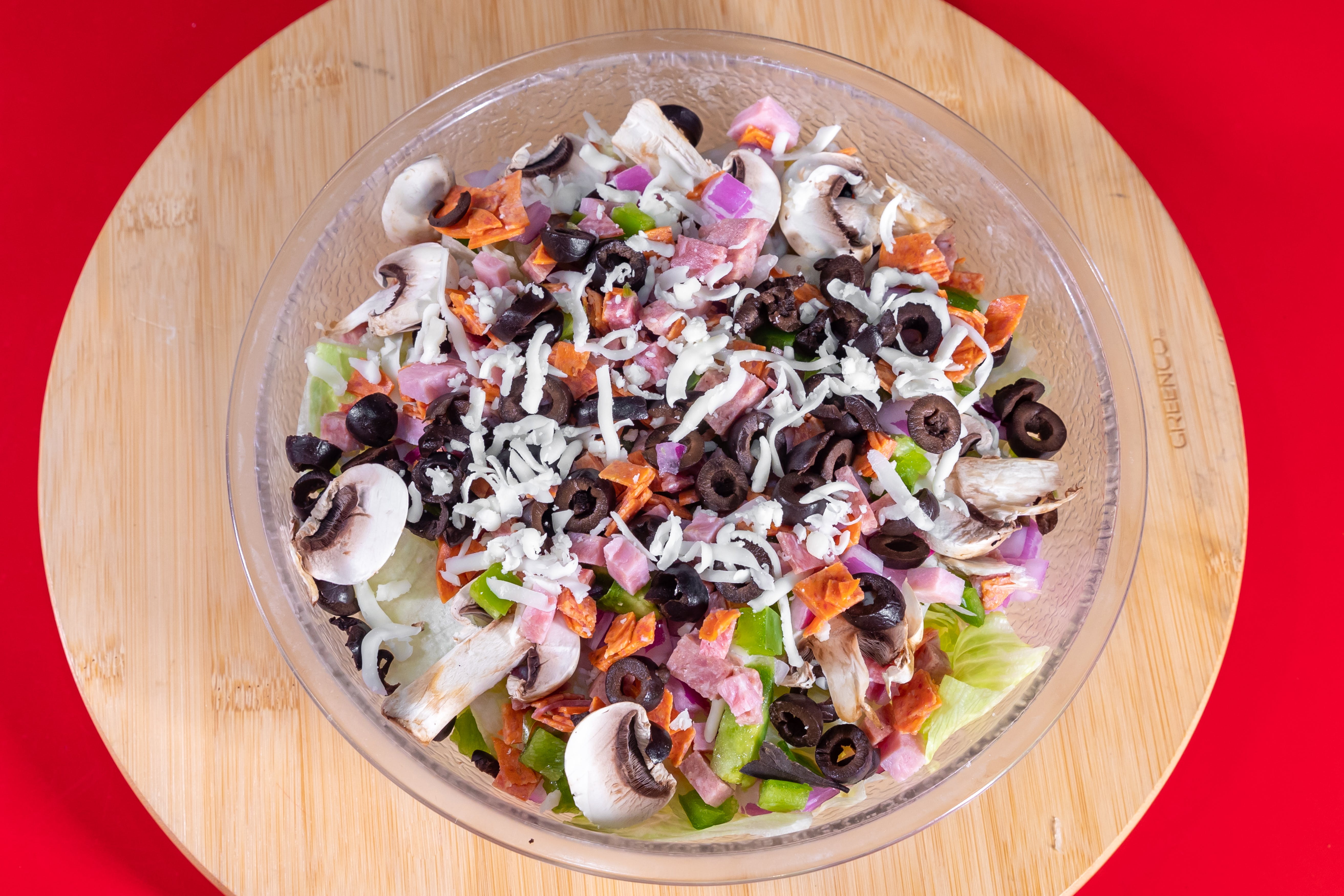Order Antipasto Salad - Salad food online from Larry Pizza store, Fullerton on bringmethat.com