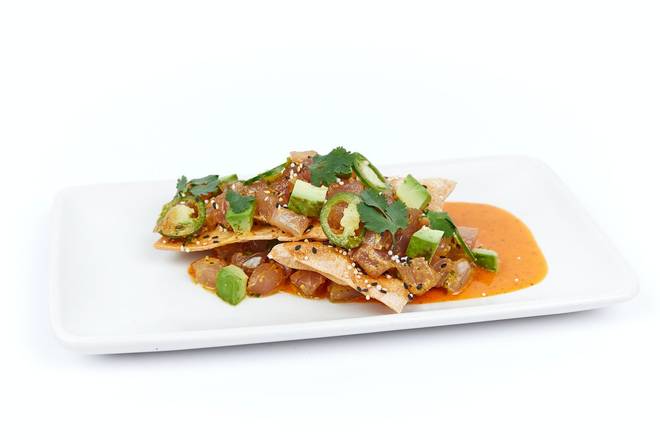 Order Wild Caught Tuna Tostada* food online from True Food Kitchen store, El Segundo on bringmethat.com