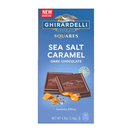 Order Ghirardelli Sea Salt Caramel Dark Chocolate Squares Bar, 4.8 OZ food online from CVS store, MINNEAPOLIS on bringmethat.com