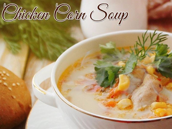 Order Chicken Corn Soup food online from Bawarchi Biryanis Indian Cuisine store, Mason on bringmethat.com