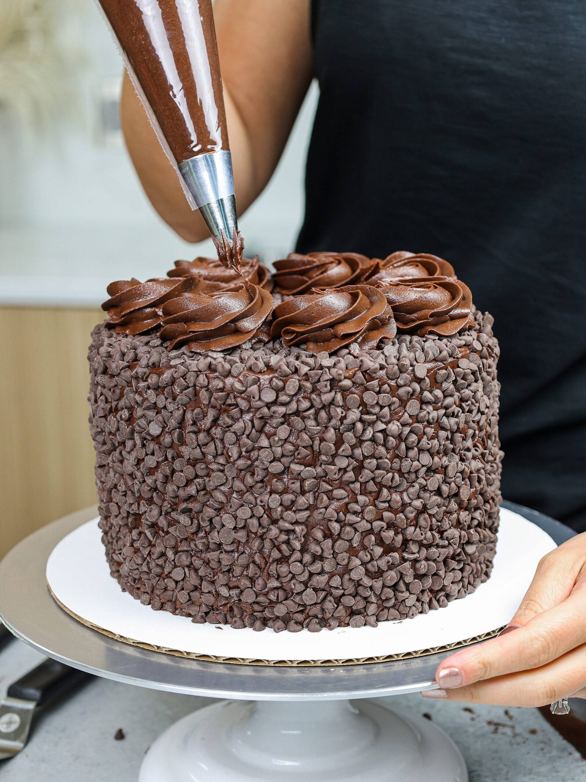Order New 4" Triple Chocolate Cake food online from Ny Popcorn store, New York on bringmethat.com