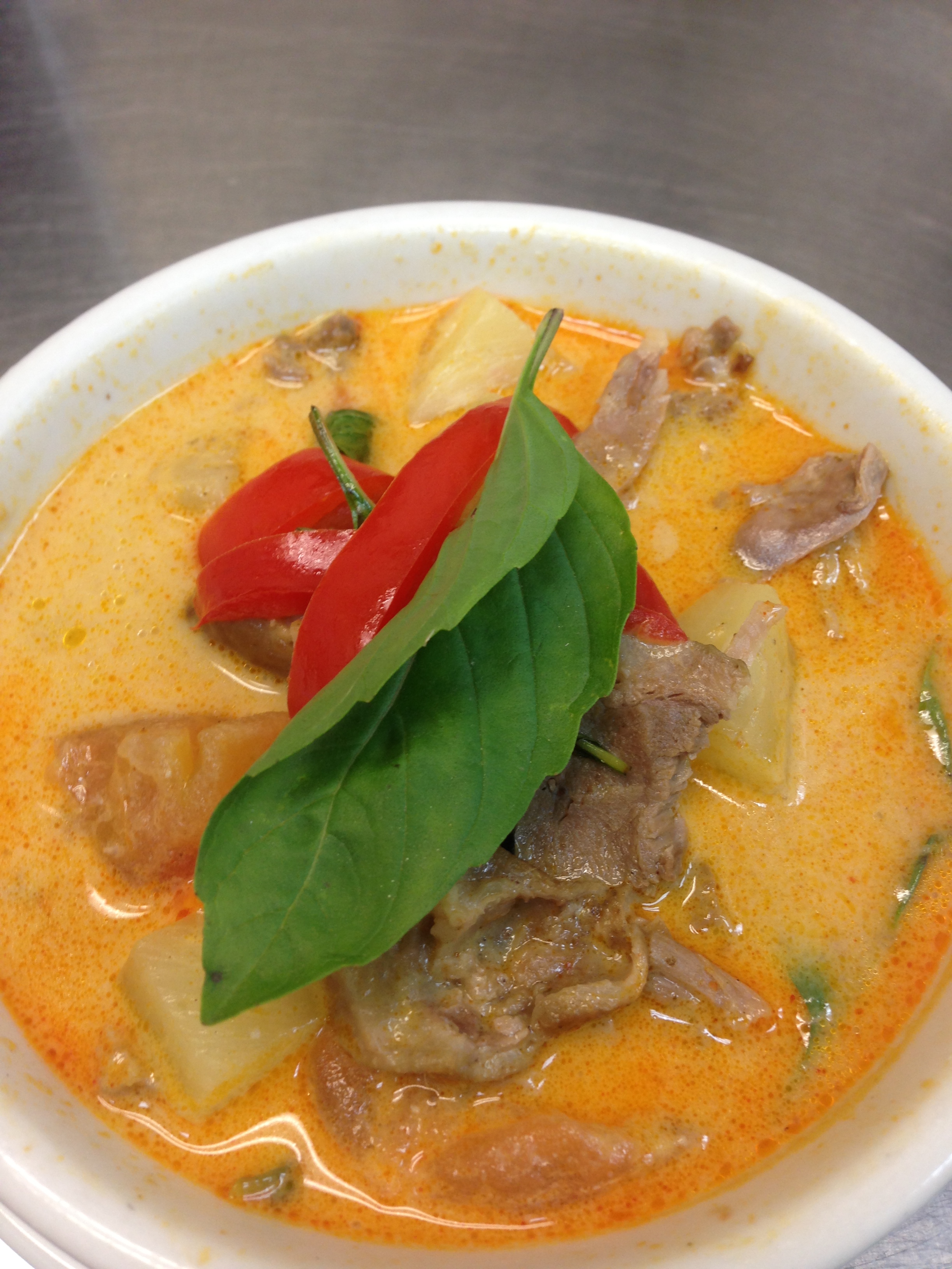 Order C7. Duck Curry food online from S!!! Thai Food store, Temecula on bringmethat.com
