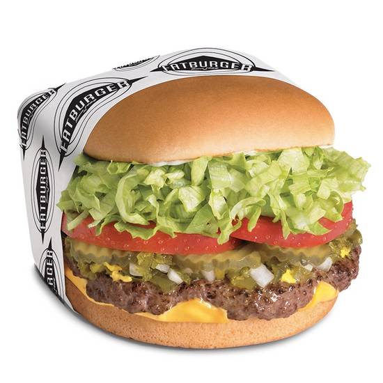 Order Large Fatburger (1/2 lb.) food online from Fatburger & Buffalo's Express store, Winchester on bringmethat.com