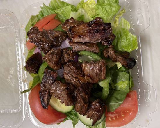 Order Steak Tip Salad food online from Amore Pizza store, Stoneham on bringmethat.com