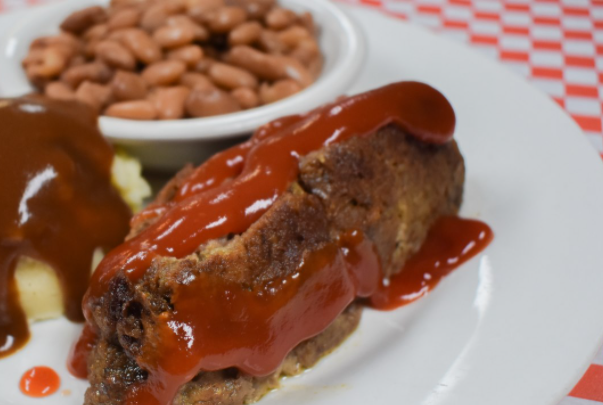 Order Meatloaf(2 Sides) food online from Hot Rodz Diner Terrell store, Terrell on bringmethat.com