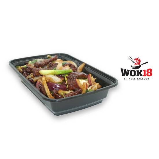 Order Mongolian beef  food online from Wok 18 store, Teaneck on bringmethat.com