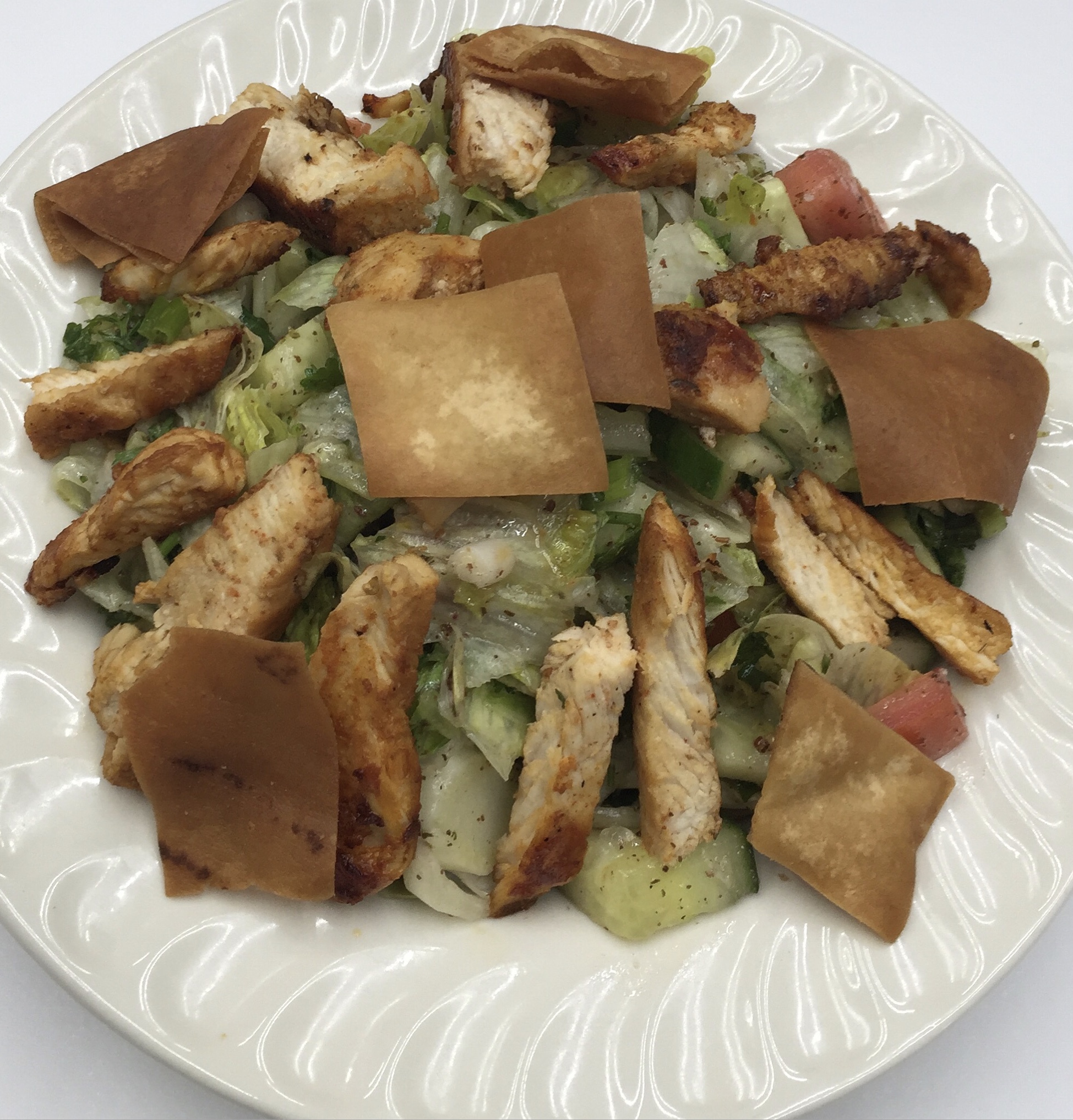 Order Grilled Chicken and Salad food online from Pizza & Fish Express store, Detroit on bringmethat.com