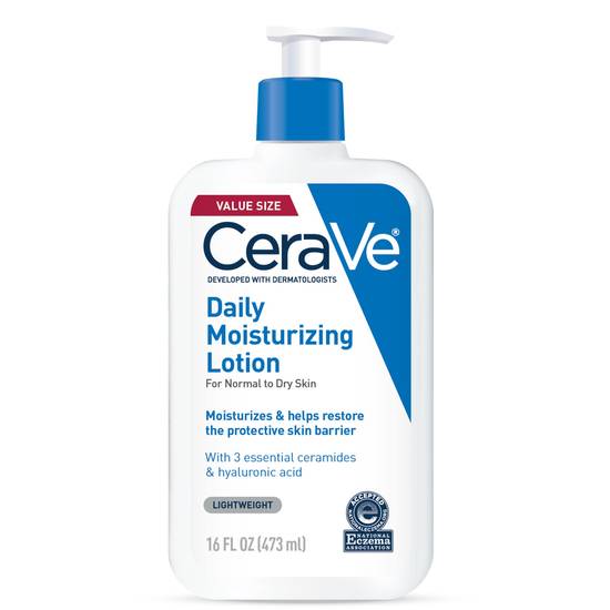 Order CeraVe Daily Moisturizing Lotion For Normal to Dry Skin, 16 OZ food online from CVS store, MANKATO on bringmethat.com