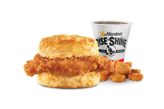 Order Hand-Breaded Chicken Biscuit Combo food online from Hardee 2731 store, Norfolk on bringmethat.com