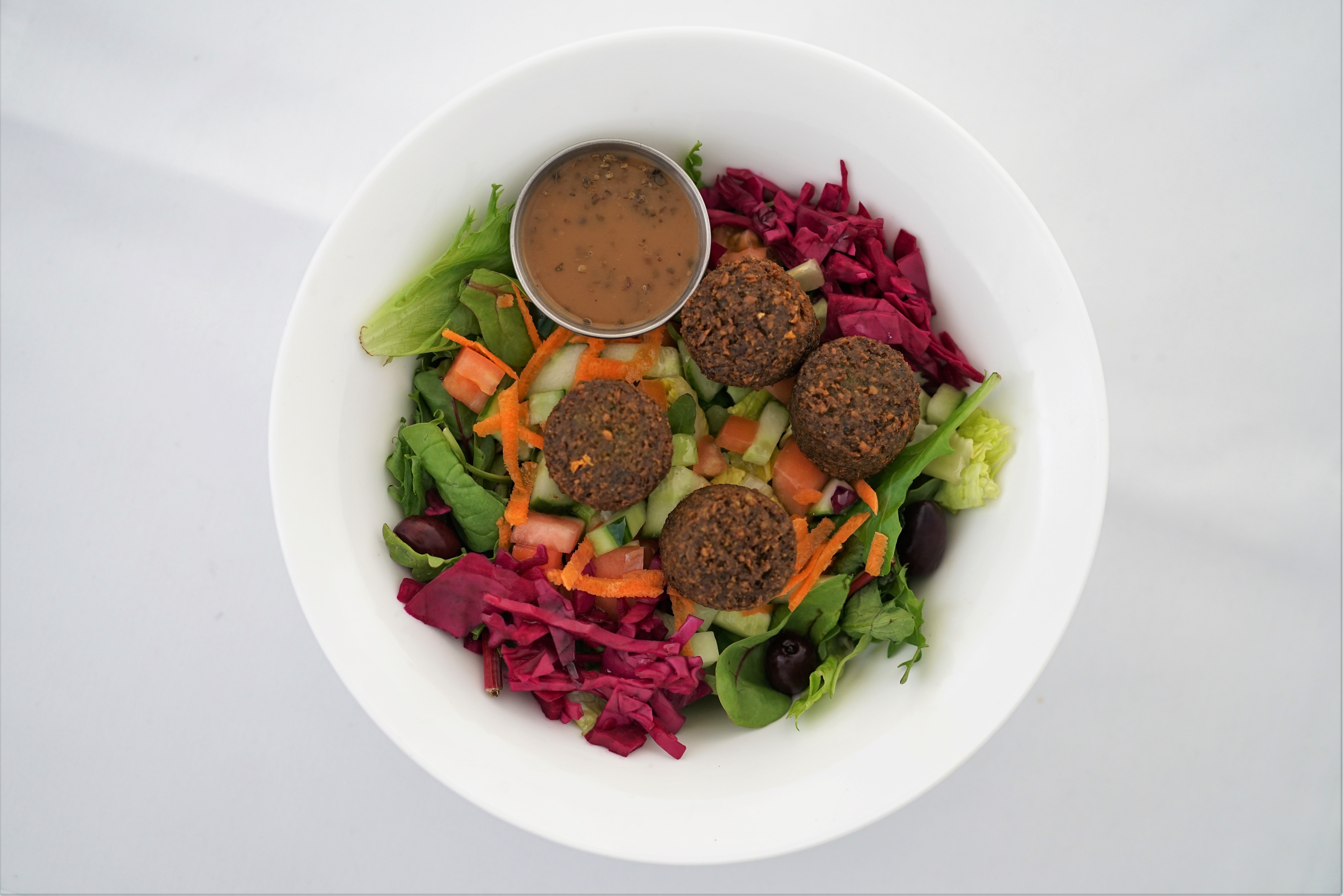 Order Falafel Salad food online from Lezzet Restaurant store, Centreville on bringmethat.com