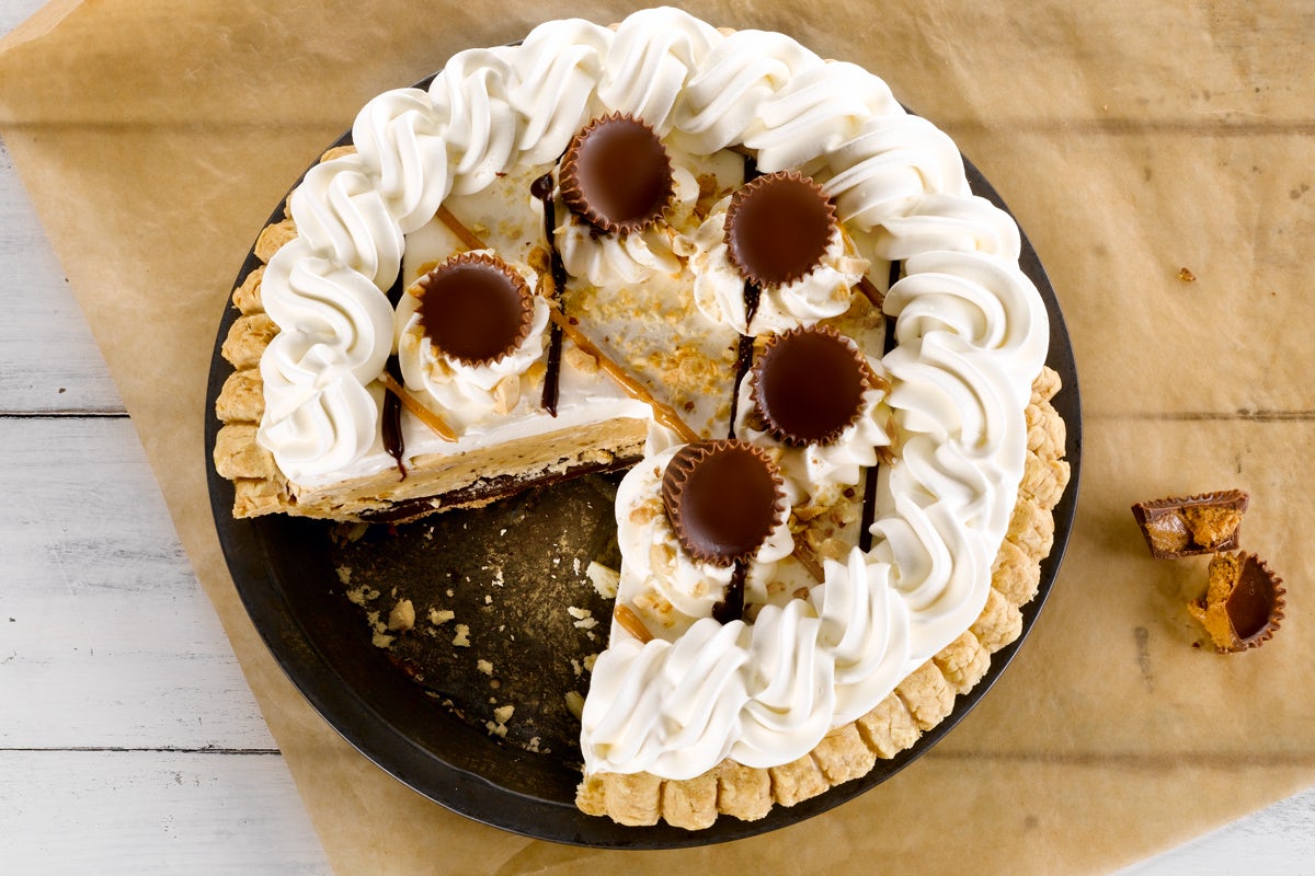Order Peanut Butter Silk Pie food online from Bakery By Perkins store, Dubuque on bringmethat.com