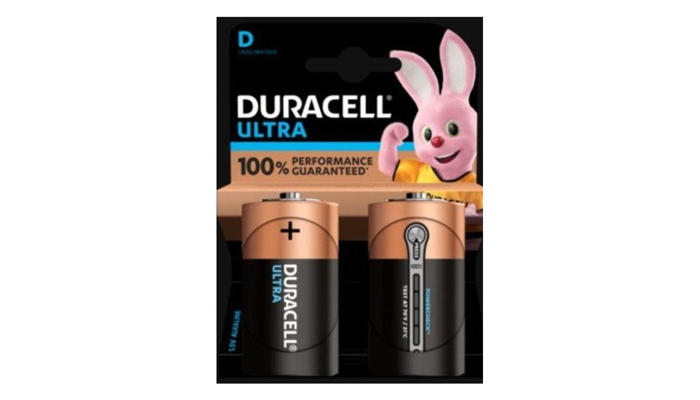 Order Duracell Batteries, Alkaline, D, 1.5 V - 2 CT food online from Village Liquor store, Lancaster on bringmethat.com