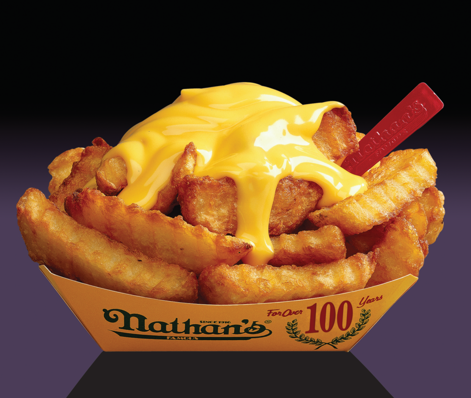 Order Cheese Fries food online from Nathan's Hot Dogs store, Charlotte on bringmethat.com