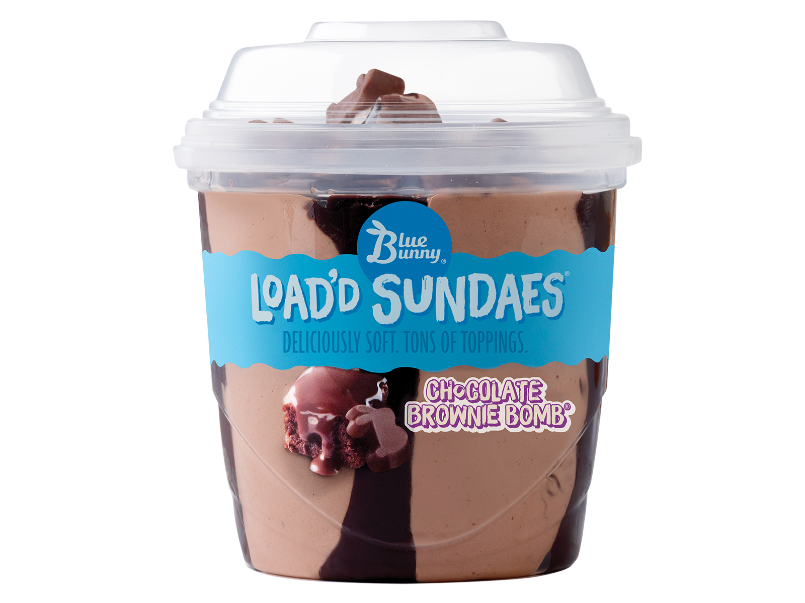 Order Blue Bunny Chocolate Brownie Bomb Load'd Sundae food online from The Ice Cream Shop store, Phoenix on bringmethat.com