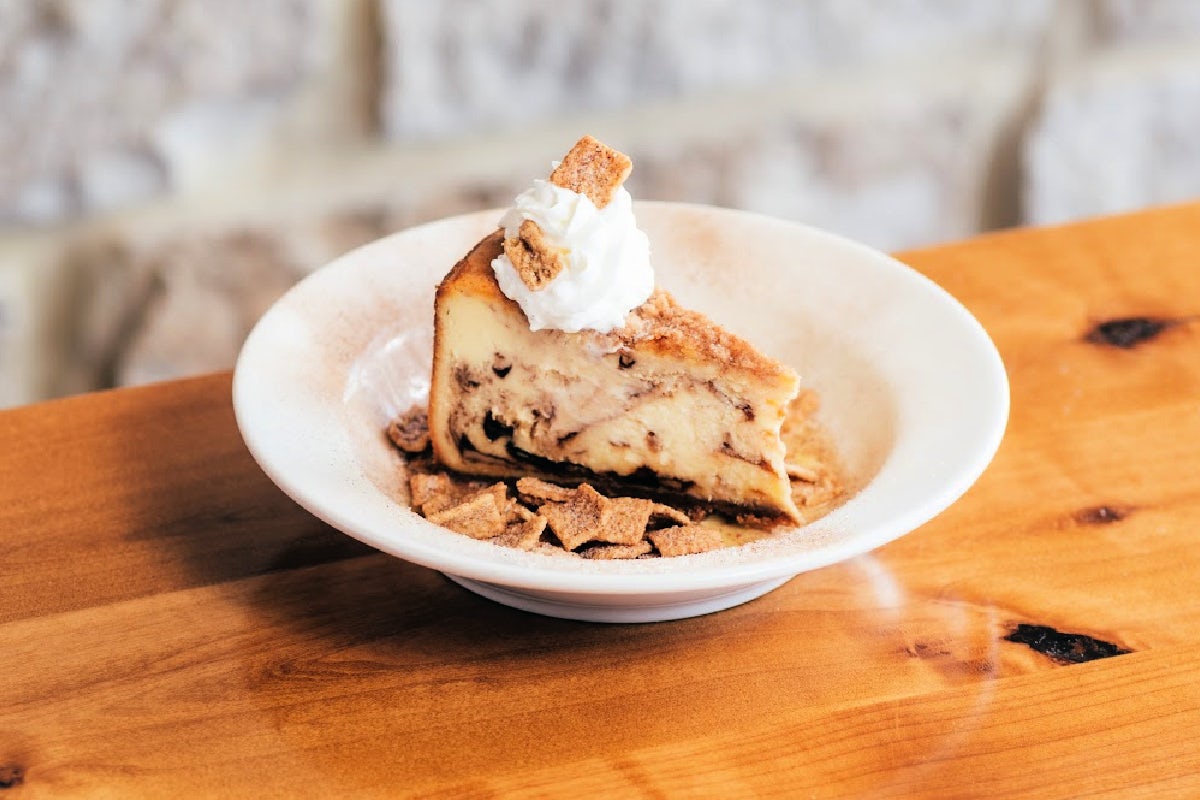 Order Cinnamon Toast Crunch® Cheesecake food online from Twin Peaks Restaurant store, Albuquerque on bringmethat.com