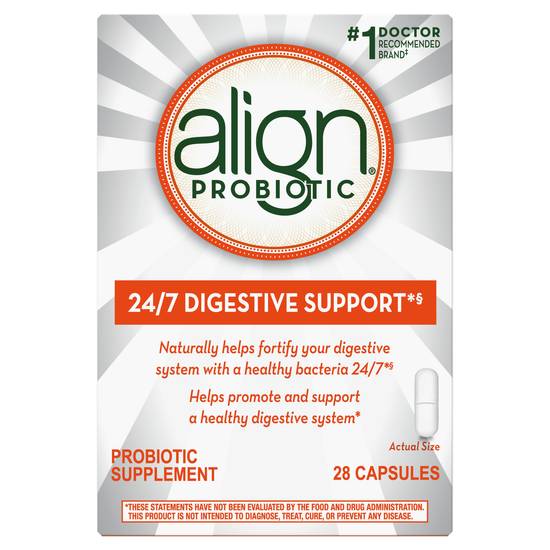Order Align Daily Digestive Health probiotic Supplement Capsules (28 ct) food online from Rite Aid store, Palm Desert on bringmethat.com