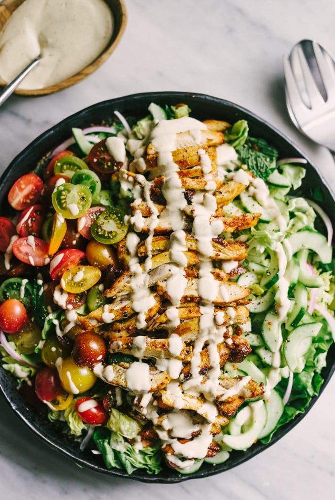 Order MIXED SHAWARMA SALAD  food online from Nour Cafe store, Revere on bringmethat.com