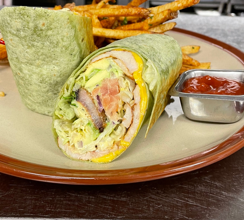 Order Avocado and turkey wrap food online from Groundlevel 105 store, Lombard on bringmethat.com