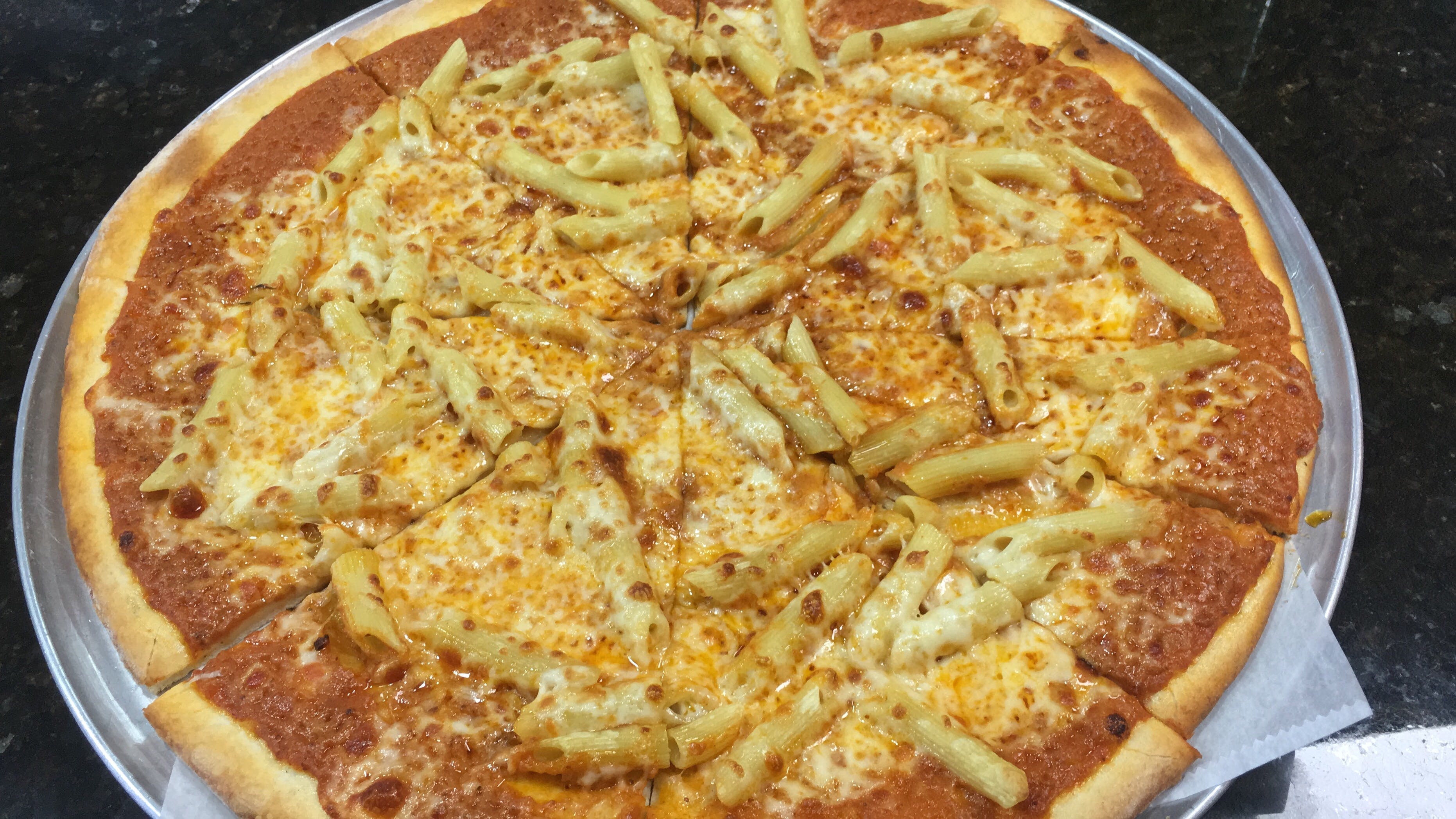 Order Penne Vodka Pizza - Medium 14" food online from Gaby's Pizza & Grill store, Saddle Brook on bringmethat.com