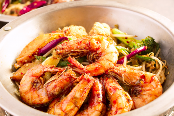 Order Sizzling Hot Pot Shrimp food online from Sizzling Gourmet store, Cupertino on bringmethat.com