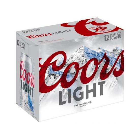 Order Coors Lite, 12pk-12oz canned beer (4.20% ABV) food online from Checkout Food Stores #47 store, Houston on bringmethat.com