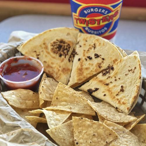 Order Kids Cheese Quesadilla food online from Twisters Central store, Albuquerque on bringmethat.com