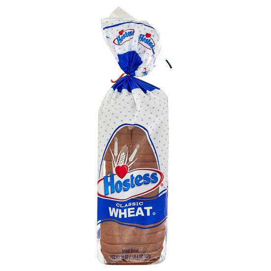 Order Hostess Classic Wheat Bread Sliced 20oz food online from Everyday Needs by Gopuff store, Waltham on bringmethat.com
