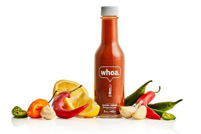 Order Whoa Hot Sauce Bottle  food online from Choolaah Indian Bbq store, King of Prussia on bringmethat.com